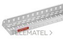 Bandeja de chapa perforada y embutida Pemsaband® LX para conducción de cableado de cargas medias y ligeras, de 60x200 mm acabado galvanizado caliente GC con referencia 75832200 de la marca PEMSA.