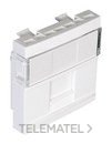 MODULO PARA CONECTOR RJ45 1 SALIDA 2 MODULOS Q-45 BLANCO con referencia 45976 SBR de la marca EFAPEL.