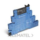 Interfaz modular SERIE 38, relé electromecánico 1 contacto conmutado 6A, 220...240V AC/DC, bornes de jaula (emb.1u) con referencia 385102400060PAS de la marca FINDER.