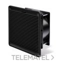 Ventilador con filtro para uso interno SERIE 7F, 120V AC, tamaño 4, 224x224mm, volumen de aire 400m³/h, negro con referencia 7F20812044000 de la marca FINDER.