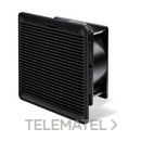 Ventilador con filtro para uso interno SERIE 7F, 230V AC, tamaño 4, 224x224mm, volumen de aire 400m³/h, negro con referencia 7F20823044000 de la marca FINDER.
