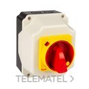 Interruptor seguridad 32A calibre 1 tetrapolar rojo / amarillo con referencia AB5533107 de la marca GAVE.