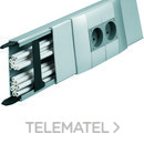 Canal+tapa LF 40x110 con 1-4 compartimentos aluminio con referencia LFF401100ALU de la marca HAGER.