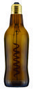 Lámpara con forma de botella LightBeer 8W 1800K E27 marrón con referencia 53433 de la marca MEGAMAN.