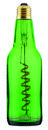 Lámpara con forma de botella LightBeer 8W 2800K E27 verde con referencia 53419 de la marca MEGAMAN.