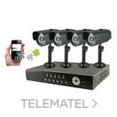 Kit grabador digital CCTV 4 entrada  + 4 cámara con referencia 40036 de la marca OPENETICS.