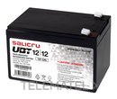 Batería AGM recargable UBT12/12 12V 12Ah con referencia 013BS000003 de la marca SALICRU.