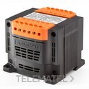 Transformador monofásico de control y maniobra 400VA/W tensión de entrada 230-400-460 V tensión de salida 12-24V con referencia 6B0MA000014 de la marca SALICRU.