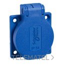 Base 10/16A 2P+TT apriete posterior 50x50 azul con referencia PKS51B de la marca SCHNEIDER ELECTRIC.