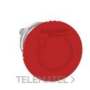 Cabeza pulsador seta diámetro 40 girar roja embellecedor metálico con referencia ZB4BS844 de la marca SCHNEIDER ELECTRIC.