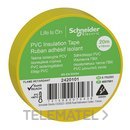 Cinta aislante 19mmx20m amarilla con referencia 2420101 de la marca SCHNEIDER ELECTRIC.