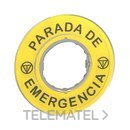 Etiqueta parada emergencia 3D con referencia ZBY9420 de la marca SCHNEIDER ELECTRIC.