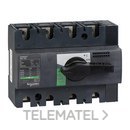 Interruptor / seccionador COMPACT 100A 4P empotrable negro con referencia 28909 de la marca SCHNEIDER ELECTRIC.