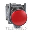 Piloto LED diámetro 22 230-240V rojo embellecedor metálico con referencia XB4BVM4 de la marca SCHNEIDER ELECTRIC.