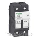 Portafusibles 2P 32A 10x38mm con referencia DF102 de la marca SCHNEIDER ELECTRIC.