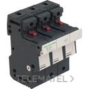 Portafusibles 3P 50A 14x51mm con referencia DF143C de la marca SCHNEIDER ELECTRIC.