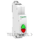 Pulsador doble IPB 1 NA-1 NC verde / rojo con referencia A9E18034 de la marca SCHNEIDER ELECTRIC.