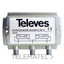Filtro Diplexor 2E/1S F 1-68 87--2150MHz con referencia 769220 de la marca TELEVES.