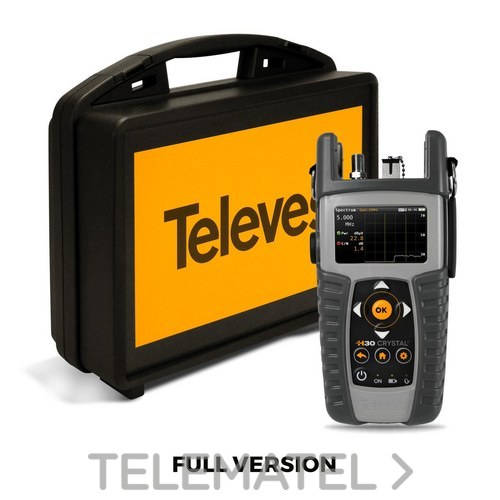 Medidor de campo H30CRYSTAL FO.SEL FULL:DVB + IPTV + WIFI + HEVC con referencia 593625 de la marca TELEVES.